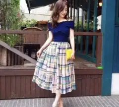 Chestyチェック柄 フレアスカート サイズ0