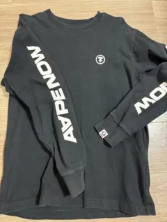 AAPE NOW ブラック ロングスリーブ Tシャツ M