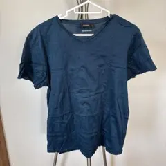 JIL SANDER ネイビー Vネック Tシャツ
