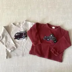 プティマイン　乗りもの　ロンT トレーナー　110