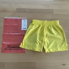 wundou サッカーパンツ 130cm ウエスト54-58イエロー 黄色のサムネイル