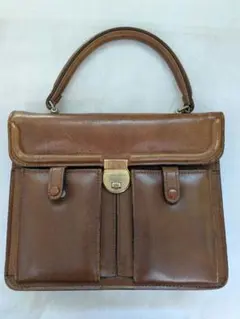 ブラウンレザー ハンドバッグ