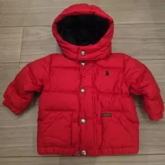 【ポロ・ラルフ・ローレン】 赤 ダウンジャケット