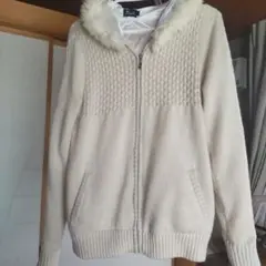 カーディガンパーカー（フード取り外し可能）　レディースＬ