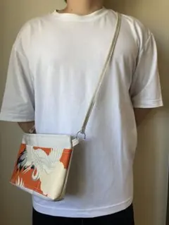 ハンドメイド　ショルダーバッグ　つる　軽い