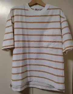 UNIQLO U　メンズ Mサイズ ストライプTシャツ