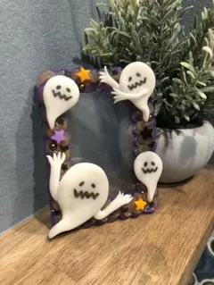 【ハンドメイド】ホイップデコ　硬質トレカケース　ハロウィン（B8）