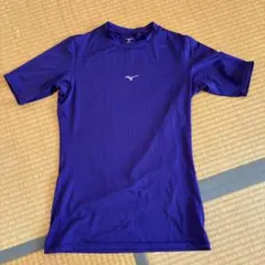 Mizuno 紫色 半袖 アンダーシャツ　Lサイズ