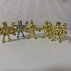 値引き可！　ダイキャストキンケシ 金銀メッキ 6体セット アシュラマン 等 美品】ダイキャストキンケシ金銀メッキ 6 体セット アシュラマン等
