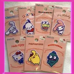 『匿名配送』お早めに♪サンリオキャラクター　ワッペンシール　　7枚