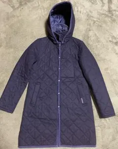 ラベンハム　LAVENHAM キルティング　ジャケット　ネイビーフード付き