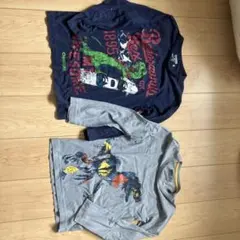 OSHKOSH、WOODLAND キッズ恐竜プリント長袖 Tシャツ 2枚セットのサムネイル