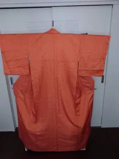 美品　洗える着物　小紋　袷