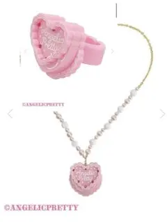 Angelic Pretty Sweet Crown ネックレス リング セット - メルカリ