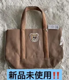 【新品】オールドテディ ワッペン トートバッグ《ベージュ》フェイラー