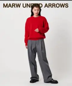 【MARW UNITED ARROWS】クルーネック ロングスリーブ ニット