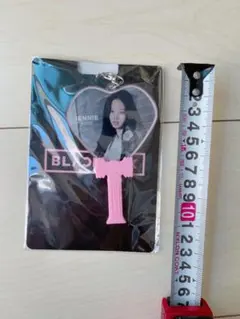 【未開封】JENNIE ハート型ミニチュアうちわキーホルダー