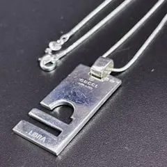 GUCCI LIBRA 天秤座 プレート ネックレス シルバー925 イタリア製