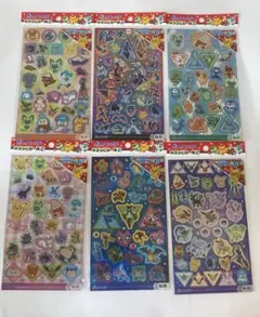 ポケモン　キラッとシール　ホログラムシール 全6種 コンプリートセット