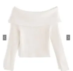 グレイル　オフホワイト オフショルダー ニット　新品