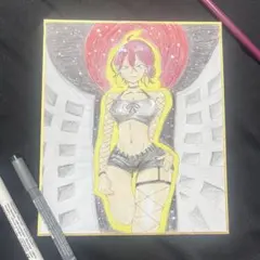 手描きイラスト 原画 チェンソーマン レゼ
