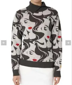 【試着のみ新品】レディース セーター Mona/モナ ミックスグレー