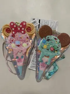 PinkPopParadise ミッキー＆ミニーポーチ2個セット - メルカリ