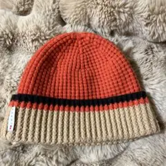 ユニクロ×マルニ ニット帽 オレンジ・ベージュ