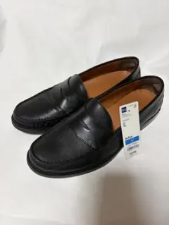 GU 리얼 레더 코인 로퍼 블랙 26.5cm