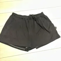 prince テニスウェアレディース黒 LLショートパンツ