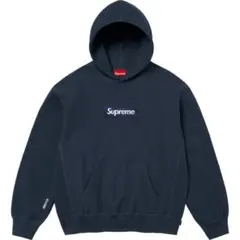 supreme Box Logo Hooded Sweatshirt Navy