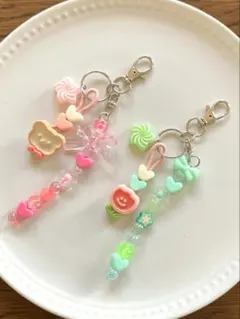 ストラップ　ハンドメイド　2点セット