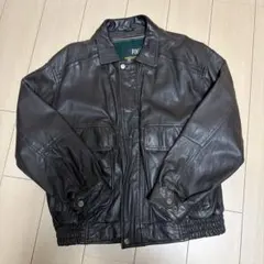 FOG London Fog ダークブラウン レザージャケット