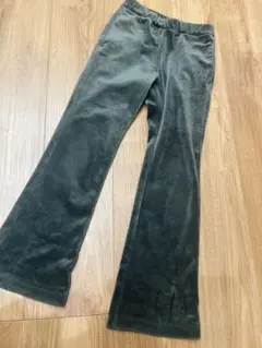 GU 130cm フレアパンツ ブラック