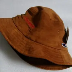 バケットハット チャンピオン　茶&赤