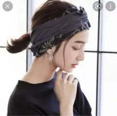 ADAM ET ROPE ノスタルジックフラワーカチューム ヘアバンドのサムネイル