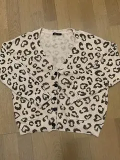 INGNI ヒョウ柄ニットカーディガン
