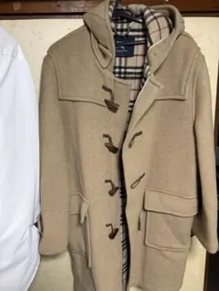 バーバリー 美品 Lサイズ　ノバチェック ★ダッフル コート メンズ ロング丈