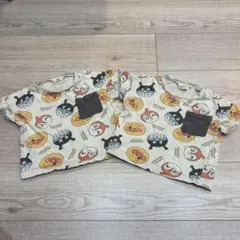 90サイズ アンパンマン 半袖Tシャツ Tシャツ バイキンマン ドキンちゃん