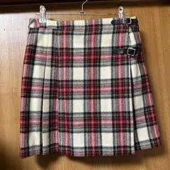 REAL QUIET チェック柄ラップスカート