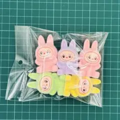 ラブブ LABUBU キャラクターキーホルダー 5個セット