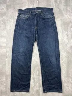 45R デニムパンツ レザーパッチ インディゴ ワイド メンズのサムネイル