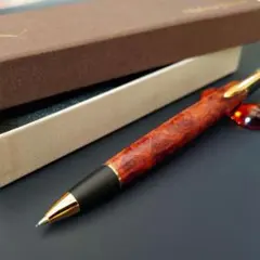 【あけぼの工房】本花梨瘤杢 超極上（Flambergコラボ／シャーペン／真鍮）のサムネイル