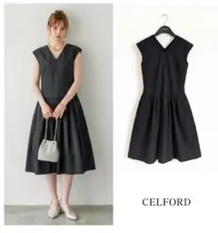定価約26000円カタログ掲載CELFORDグロシャンAラインワンピースのサムネイル