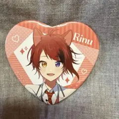 Rinu ハート型缶バッジ