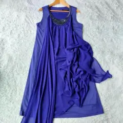 美品 ロートレアモン パーティドレス アレンジ可能 ビジュー 40 ワンピース