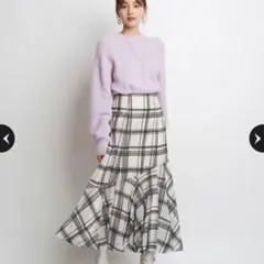 ジャスグリッティー　チェック　フロッキー　マーメイド　スカート