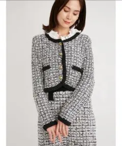 【美品】SNIDEL バリエニットジャケット SWNT224112 ブラック