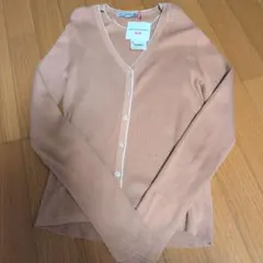 ユニクロ✩イネスコラボUVカットスーピマコットンリブVネックカーディガン✩新品