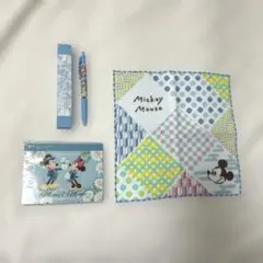 非売品 ディズニー３点セット ノート・ペン・薄手ハンカチ